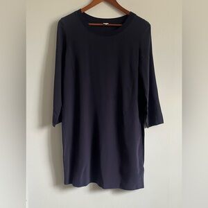 Wilfred Aritzia Purple 100% Silk Dress Sz Small Minimalist office preppy career